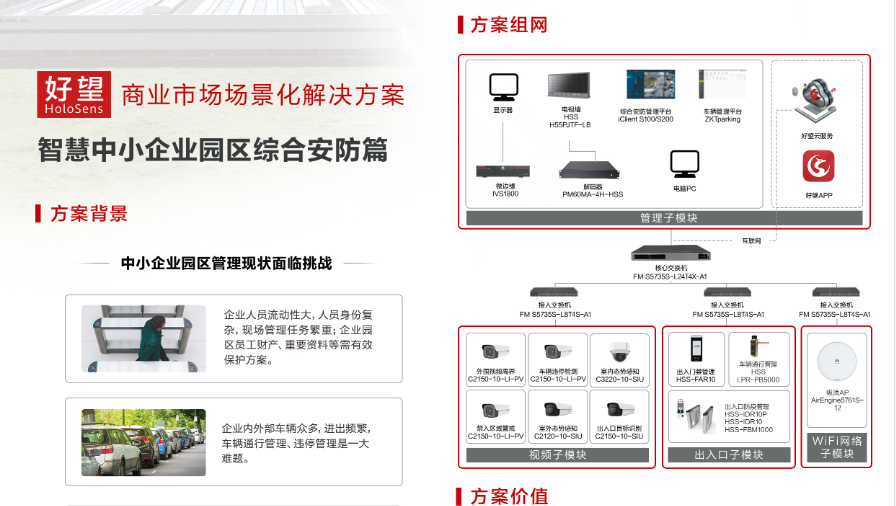 智慧中小企业园区综合安防解决方案一指禅